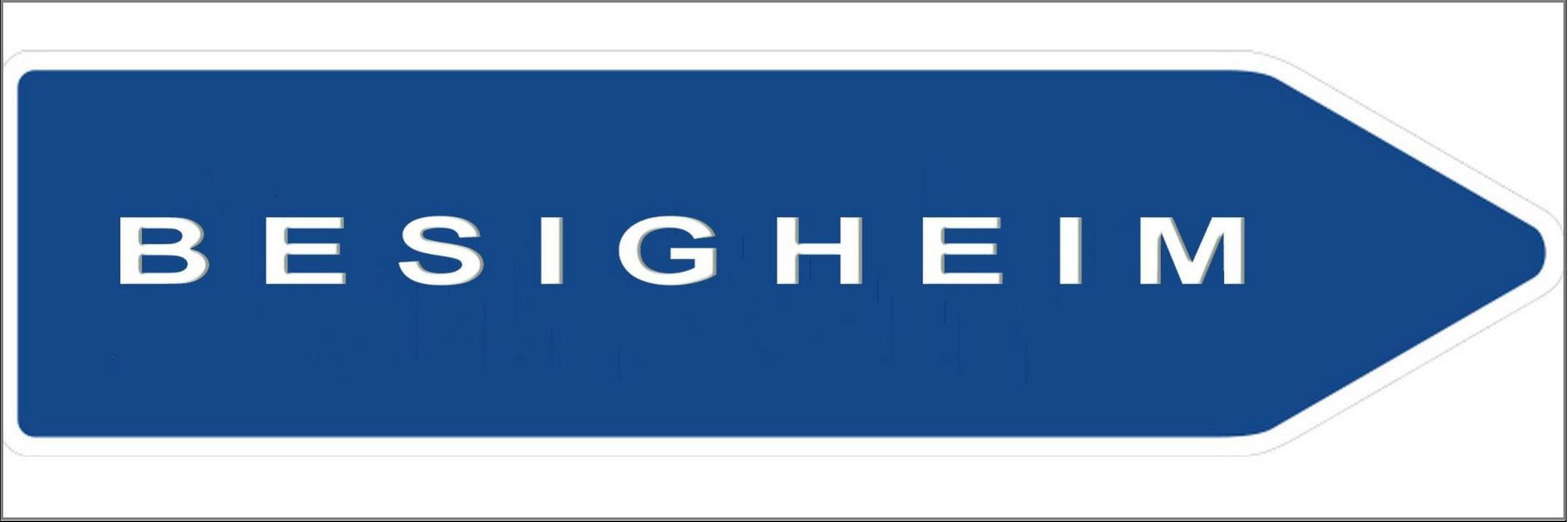 Straßenschild mit dem Text "Besigheim"
